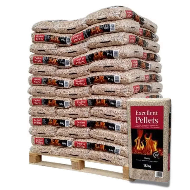 Pellets Excellent – Palette mit 70 Saecken à 15 kg (1050 kg)